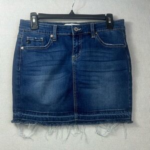 KanCan Women’s MEDIUM Denim Mini Skirt Stretch